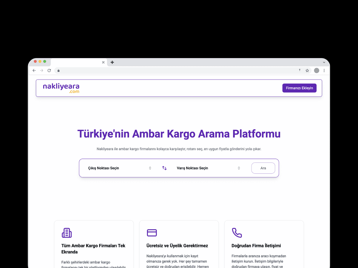 Nakliye Ara - Nakliye Arama Platformu
